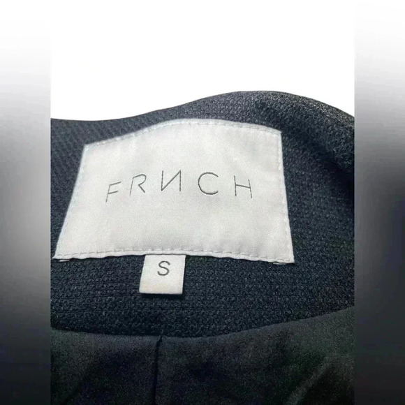 FRNCH Paris Black Long Blazer Jacket Size Small - Picture 5 of 7